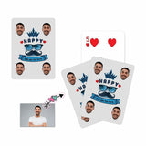 Custom Face Happy Dad Playing Cards
