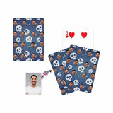 Custom Face Skull Playing Cards