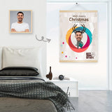 Custom Face Wish Merry Christmas Personalized Hanging Poster