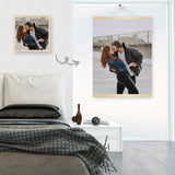 Custom Photo Couple Kiss Personalized Hanging Poster