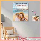 Custom Photo Never Forget I Love You Poster