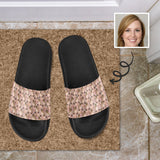 Custom Face Zip Design Unisex Slide Sandals For Holiday Gifts