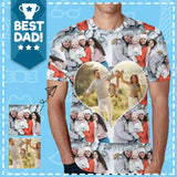 Custom Photo Our Love T-shirt Print Your Own Personalized Men's All Over Print T-shirt for Him