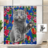 Custom Cute Pet Shower Curtain 66