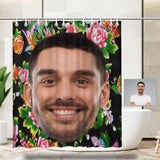 Custom Man Flower Shower Curtain 66