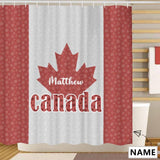 Custom Name Canada Shower Curtain 72