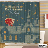Custom Name Christmas Gift Is Coming Shower Curtain 72