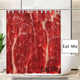 Custom Name Meat Shower Curtain 66''x72''