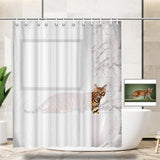 Custom Photo Cat Shower Curtain 66