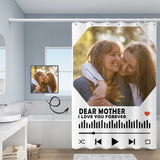 Custom Photo Dear Mother Shower Curtain 48