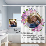 Custom Photo Flower Shower Curtain 48