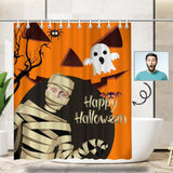 Custom Photo Halloween Mummy Shower Curtain 66