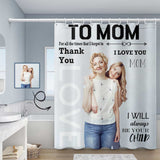 Custom Photo Love Mom Shower Curtain 66
