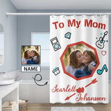 Custom Photo&Name My Mother Shower Curtain 48