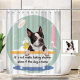 Custom Photo Shower Pup Shower Curtain 66