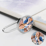 Custom Photo & Name Stainless Steel Metal Bookmark