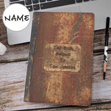 Notebook Case-Custom Name Notebook Hardcover Bound Journal Notebook Protection Case