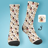 Personalised Socks with Dog Face Funny Printed Photo Pet Socks Custom Sublimated Crew Socks