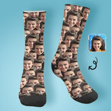 Personalized Socks with Face Printed Photo Sublimated Crew Socks Personalized Picture Socks Unisex Gift for Men Women