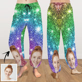 Custom Face Harem Pants Colorful Shiny Unisex All Over Print Personalized Yoga Pants
