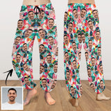 Custom Face Harem Pants Colorful Unisex All Over Print Personalized Yoga Pants