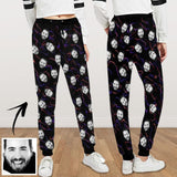 [High Quality] Custom Face Sweatpants Radio Wave Unisex Personalized Closed Bottom Casual Joggers
