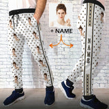 [High Quality] Custom Girlfriend Photo & Name Casual Sweatpants Personalized Men's All Over Print Sweatpants