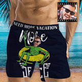 Personalized Face Swim Trunks Customized Vacation Men's Quick Dry Swim Shorts Products Personalized Funny Swim Trunks
