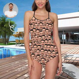 #Bathingsuit-Custom Face Boyfriend/Husband Funny Photo Swimsuit Personalized Women's One Piece Bathing Suits For Her
