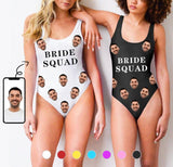 Custom Face Swimsuit Bride&Bridesmaid PersonalizedWomen's Tank Top Bathing Suit Honeymoons Party