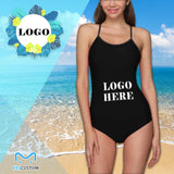 Custom Your Logo Women's Slip One Piece Swimsuit