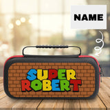 Custom Personalized Name Super Nintendo Switch Case Travel Bag Nintendo Game Carrying Case