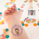 Custom Face Wedding Party Personalized Temporary Tattoo