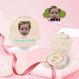 Custom Baby Name&Face Little Love Children's Wooden Tooth Box