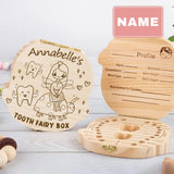 Custom Baby Name Little Turtle Children's Wooden Tooth Box