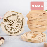 Custom Baby Name The Little Love Children's Wooden Tooth Box