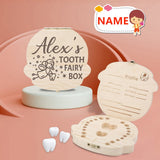 Custom Name Little Angle Children's Wooden Tooth Box