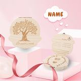Custom Name Tree Tooth Children's Wooden Tooth Box