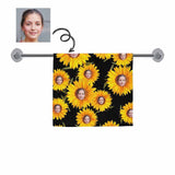 Custom Face Sunflower Towel