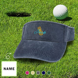 Custom Name Pineapple Unisex Golf Visor Sun Visor Hat