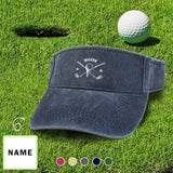 Custom Name Sign Unisex Golf Visor Sun Visor Hat