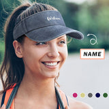 Custom Name Unisex Golf Visor Sun Visor Hat