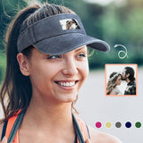 Custom Photo Couple Unisex Golf Visor Sun Visor Hat