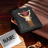 Custom Name Dad I Love You Family Bifold Men's Leather Wallet Personalized Photo Wallet For Dad-Put Your Photo On Wallet