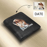 Father's Day Gifts | Custom Photo&Date Loving Family Engraved Bifold Men's Leather Wallet Personalized Photo Wallet For Dad-Put Your Photo On Wallet