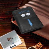 Father's Day Gifts | Custom Photo Glasses Frog Bifold Men's Leather Wallet Personalized Photo Wallet For Dad-Put Your Photo On Wallet