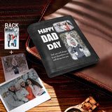 Father's Day Gifts | Custom Photo Happy Dad Day Bifold Men's Leather Wallet Personalized Photo Wallet For Dad-Put Your Photo On Wallet