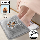 Custom Pet Dog Face&Name Paw Print Electric Heating Pad Foot Warmer