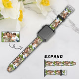 Custom Photo Leather Bands Compatible with Apple Watch Bands