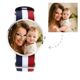 Unisex Custom Mother's Photo Watch, Nylon Strap